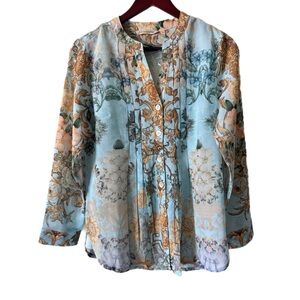 SOFT SURROUNDINGS NWOT Blouse Top Floral w/cami Sz PS